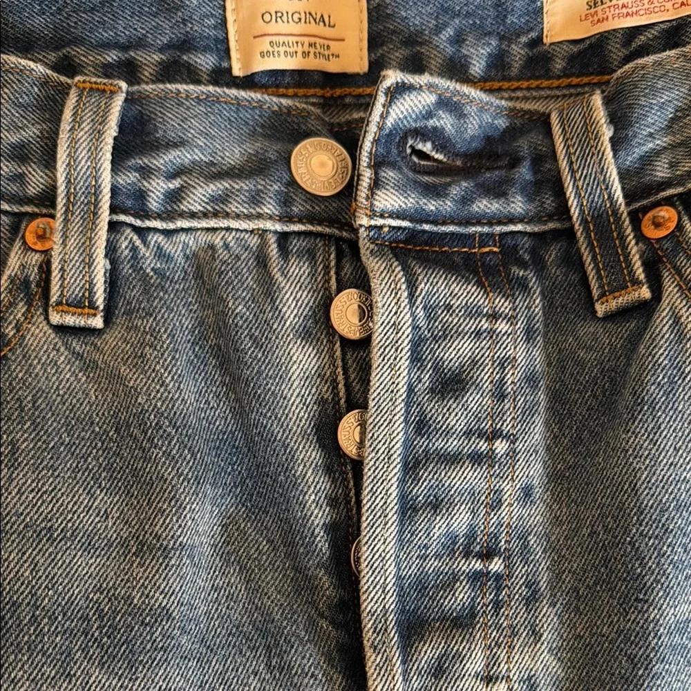 Levi’s 501® ORIGINAL SELVEDGE WOMEN'S JEANS size 28 x26L - Picture 8 of 10
